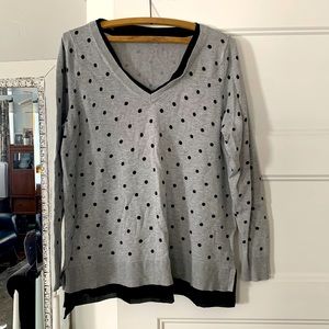 Lane Bryant Classy Polka Dot Retro Style sweater